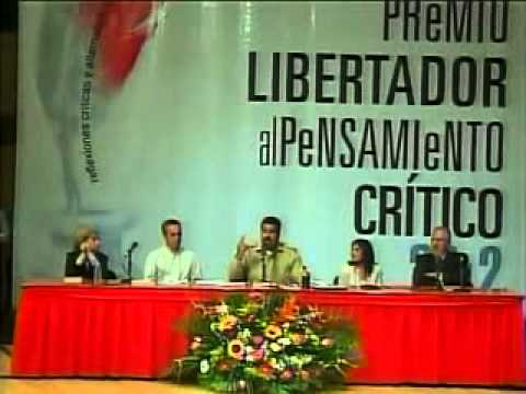 Discurso de Nicolás Maduro en entrega del Premio Libertador al Pensamiento Crítico 2012