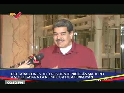 Maduro declara desde Azerbaiyán durante su gira euroasiática, 16 junio 2022