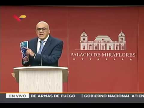 Rueda de prensa de Jorge Rodríguez, ministro venezolano de comunicación, 29 agosto 2018
