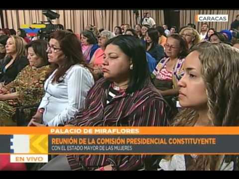 Comisión Presidencial para la Constituyente, reunión con sector Mujeres