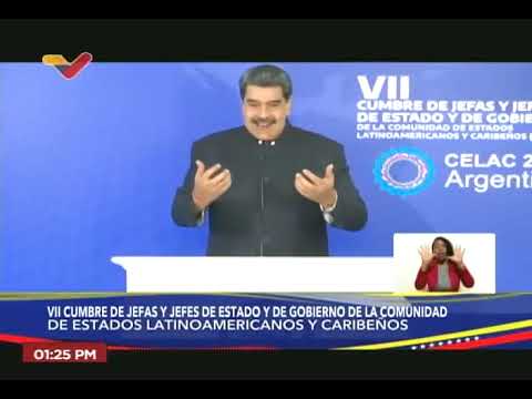 Nicolás Maduro, discurso ante la Cumbre de la CELAC, 24 enero 2023