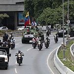 EN FOTOS: Así fueron trasladados los restos de Pedro Camejo hasta la Asamblea Nacional