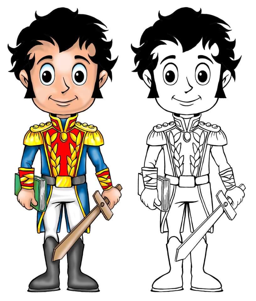 CAMPOS DE LIBERTAD, en varios idiomas! ¡Personajes en comics para colorear,  creados por Omar Cruz por los 200 años de la Batalla de Carabobo! – Alba  Ciudad  FM