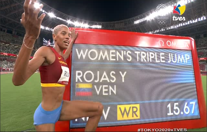 Yulimar Rojas obtiene medalla de oro para Venezuela e impone récord mundial  en salto triple! (+Videos y fotos) – Alba Ciudad 96.3 FM