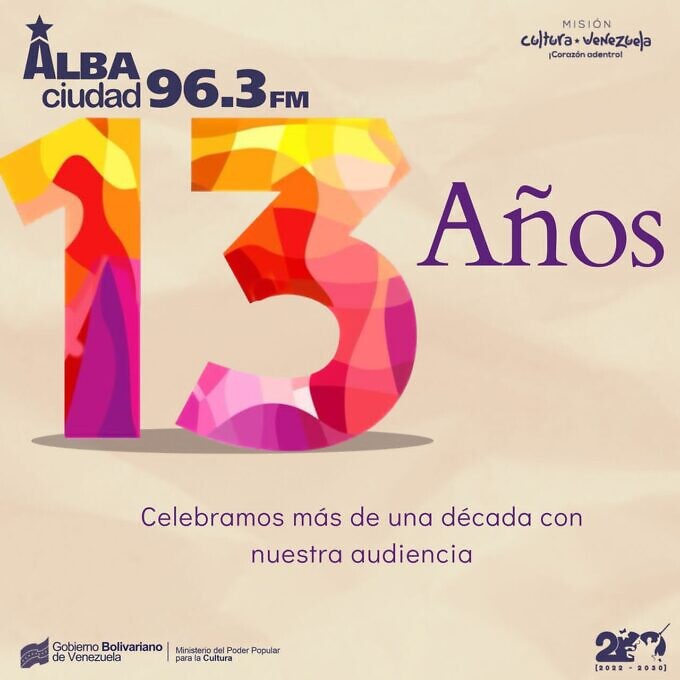 Alba Ciudad en su 13º aniversario