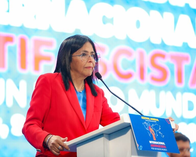 Delcy Rodríguez instaló Festival Mundial Internacional Antifascista: “La tumba del fascismo en América Latina va a ser en Venezuela”