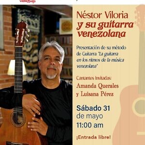 Néstor Viloria y su guitarra venezolana, este sábado en La Casona Aquiles Nazoa