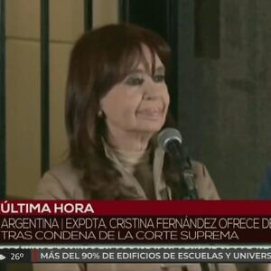 Corte Suprema de Argentina confirma condena a Cristina Fernández de Kirchner