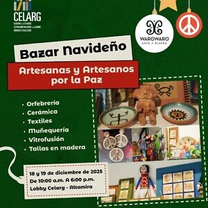 Bazar navideño en el Celarg este jueves y viernes