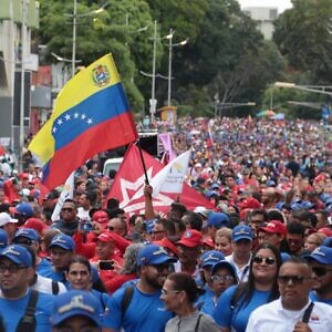EN FOTOS: Trabajadores y cultores venezolanos marcharon en respaldo a Maduro y Cilia Flores