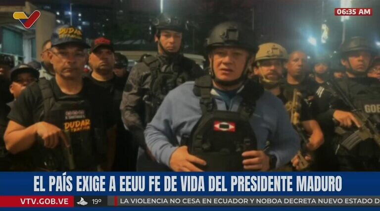 Diosdado Cabello: Venezuela, a pesar de los ataques terroristas de EE.UU., se mantiene en completa calma