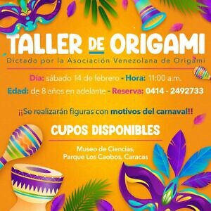 Taller de origami en el Museo de Ciencias el 14 de febrero
