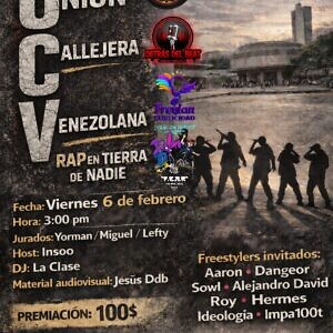 Rap en Tierra de Nadie de la UCV este viernes