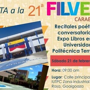 El estado Carabobo se llenó de poesía, cultura y resistencia en la jornada de la Filven