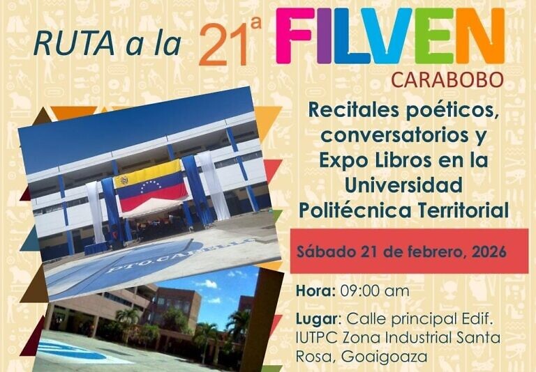 El estado Carabobo se llenó de poesía, cultura y resistencia en la jornada de la FILVEN