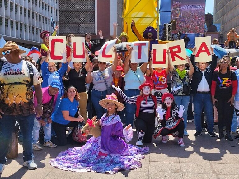 Pueblo cultor se movilizó para exigir el levantamiento de sanciones contra Venezuela