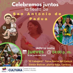 ¡Celebra este jueves la fiesta a San Antonio de Padua con una muestra de tamunangue! En El Yabajero, entrada del CSB