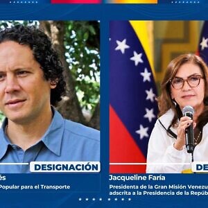 Designan a Jacqueline Farías presidenta de la Gran Misión Venezuela Renace y Francisco Garcés nuevo ministro de Transporte