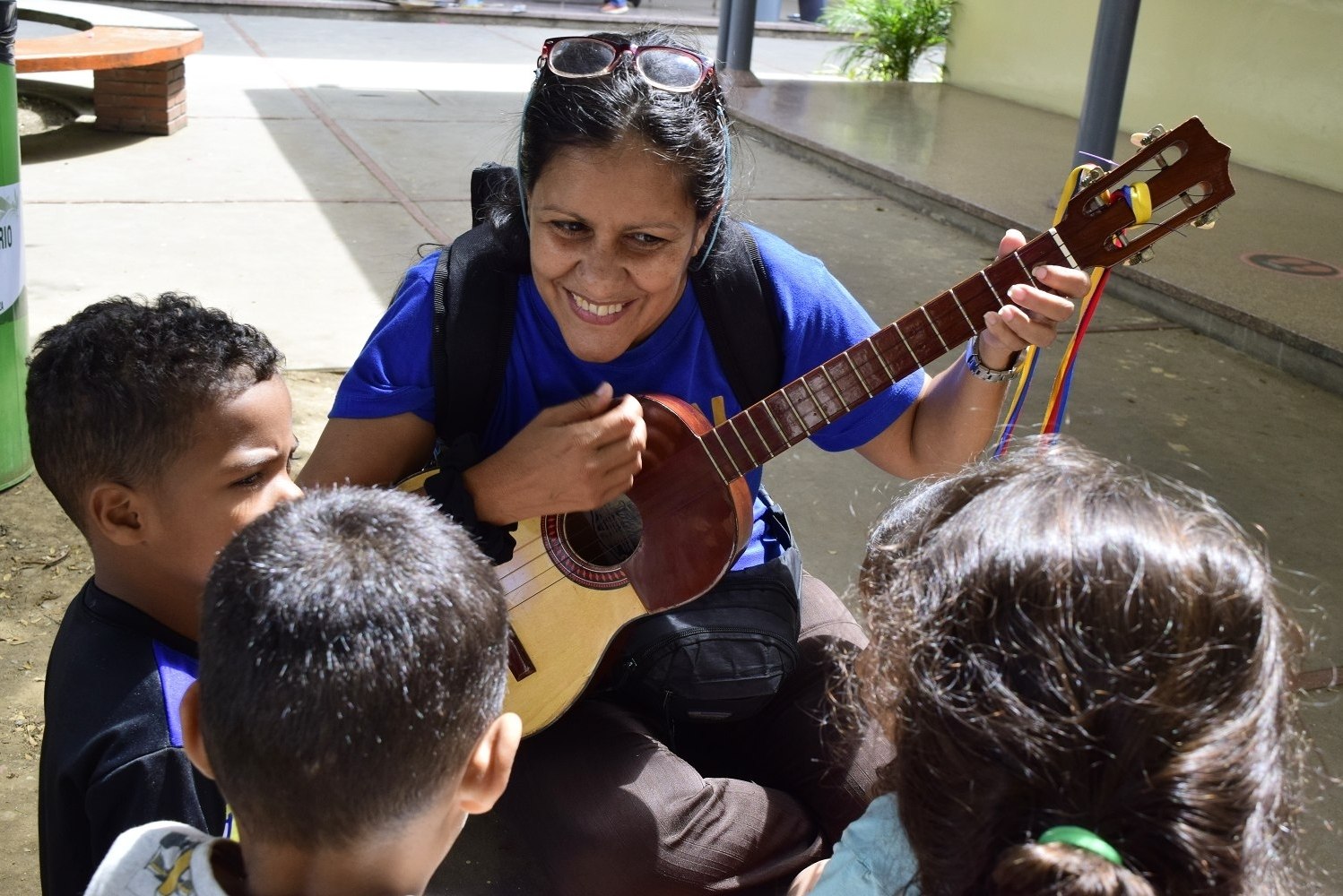 Una jornada de “Canción-Juego” disfrutaron niños del campamento transitorio Andrés Bello