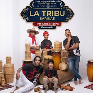 La Tribu de Barinas y Carlos Molina estarán presentes en festival internacional de percusión de Malasia