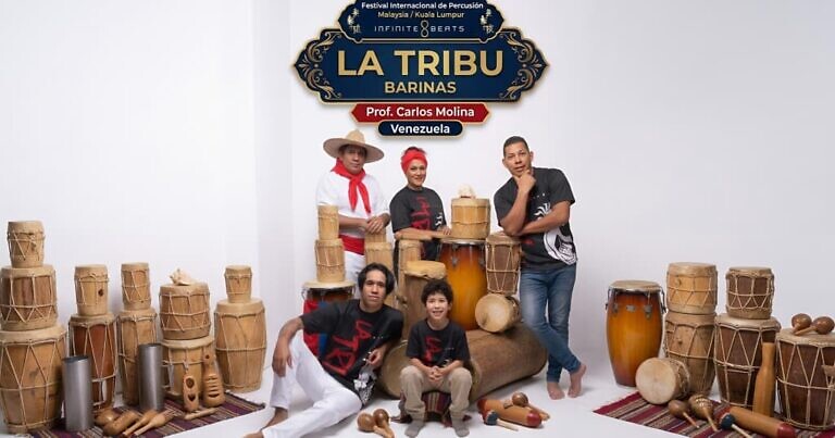 La Tribu de Barinas y Carlos Molina estarán presentes en festival internacional de percusión de Malasia