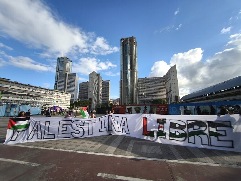 Desde Venezuela participaron en acto por el Día Internacional de la Bandera Palestina